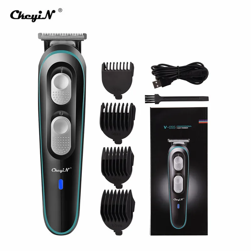 CkeyiN USB Перезаряжаемый триммер для бороды профессиональная машинка стрижки волос