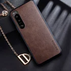 Чехол для Sony Xperia 5 III, чехол в стиле ретро, деловой чехол из искусственной кожи для Sony Xperia 5 iii, чехол, чехол