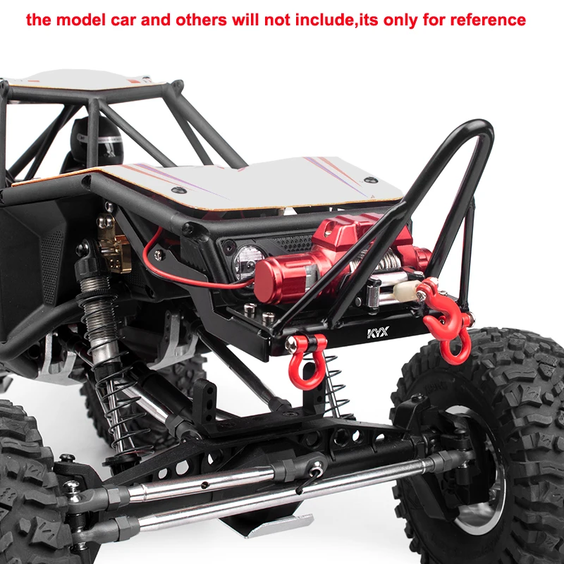

1pcs Simulated Model Car Axial Capra UTB Metal Front Bumper Forward Anti-collision Bracket with Tailer Hook Fixed Screw Assembly