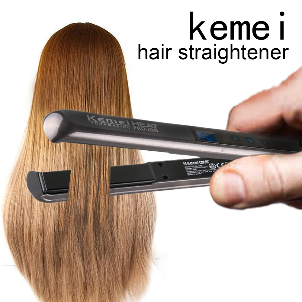 Плоский утюжок для выпрямления волос профессиональной турмалиновой