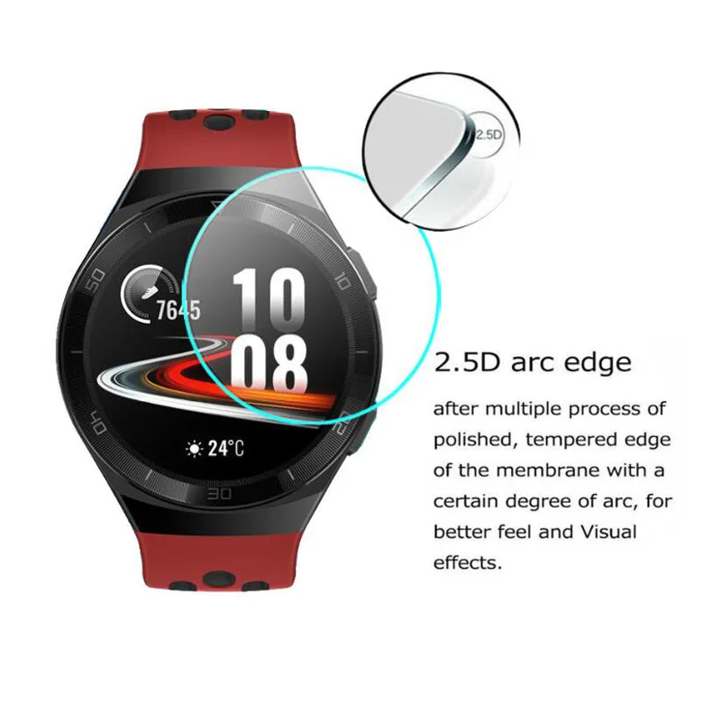 Фото 9H защитная пленка из закаленного стекла для Huawei Watch GT 2e/GT2 E Sport Smartwatch Защитная крышка для экрана GT2E защита №2