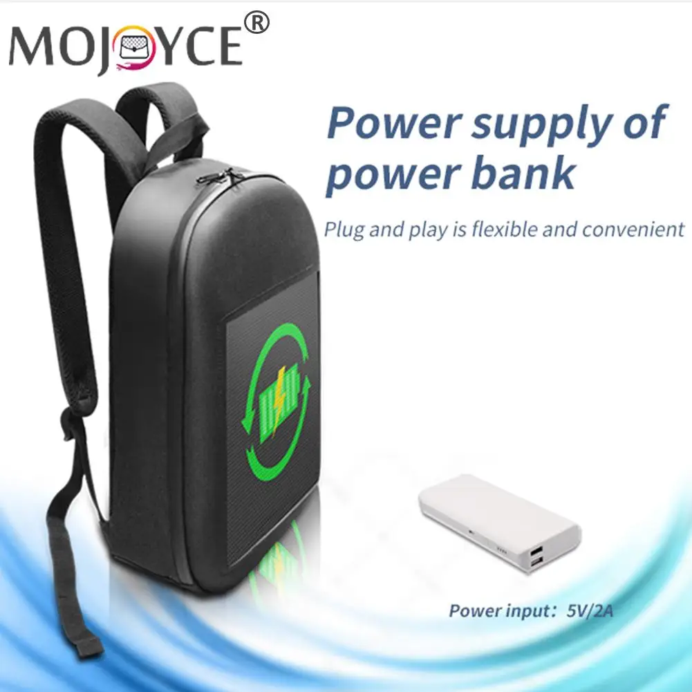 

Outdoor Walking Billboard Wifi Bags LED Display Screen Backpack Business Travel Laptop Bag Multi-function School Bag
