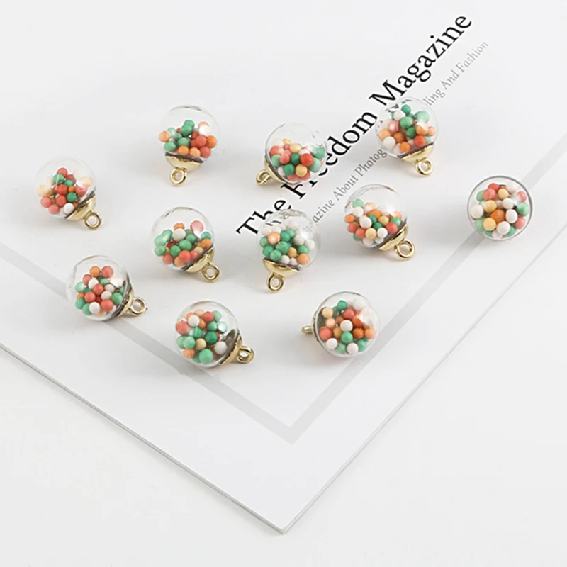Mixed Color 02 Красочные 15 x21mmпрозрачные стеклянные Шаровые Подвески в виде звезд поиск для волос ювелирные изделия аксессуары серьги амулеты - Окраска металла: Mixed Color 02