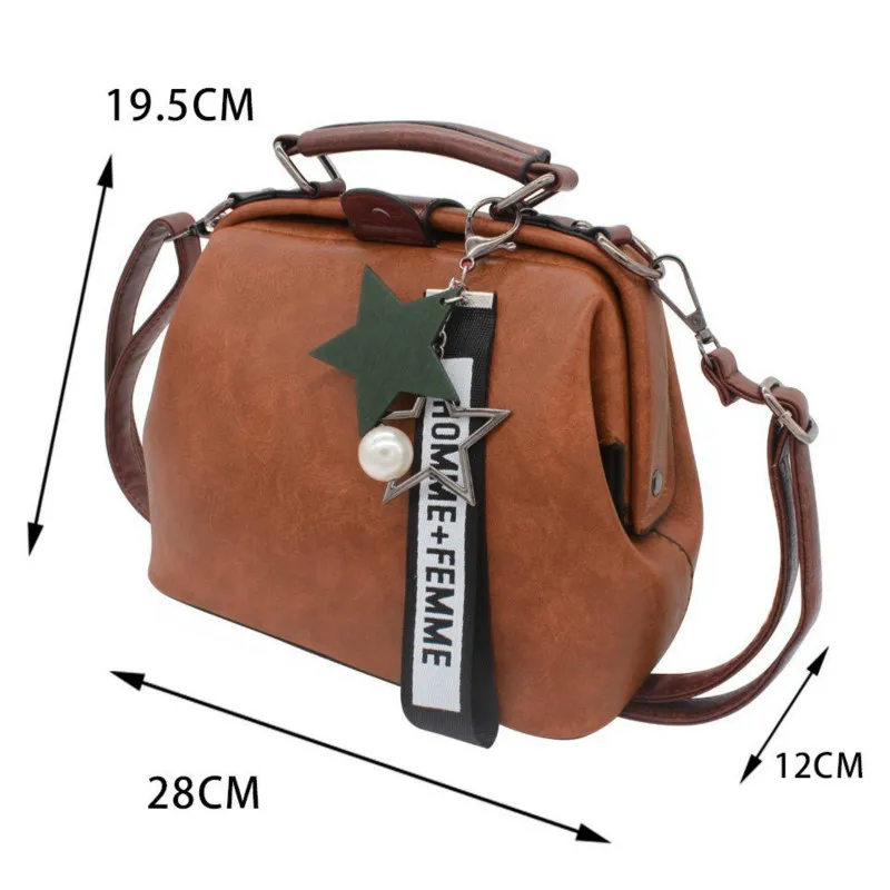 Женская кожаная сумка Sisjuly повседневная брендовая через плечо с жемчужинами