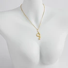 Новое поступление, ожерелье из нержавеющей стали в виде змеи, цепь Nahesa, подвеска для защиты от неудачи, лучший подарок для женщины