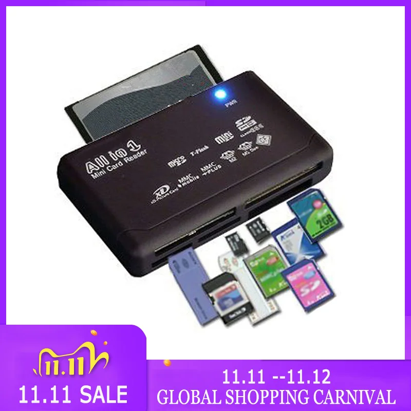 Устройство для чтения карт памяти USB 2 0 SD TF CF Mini SDHC MMC MS XD |