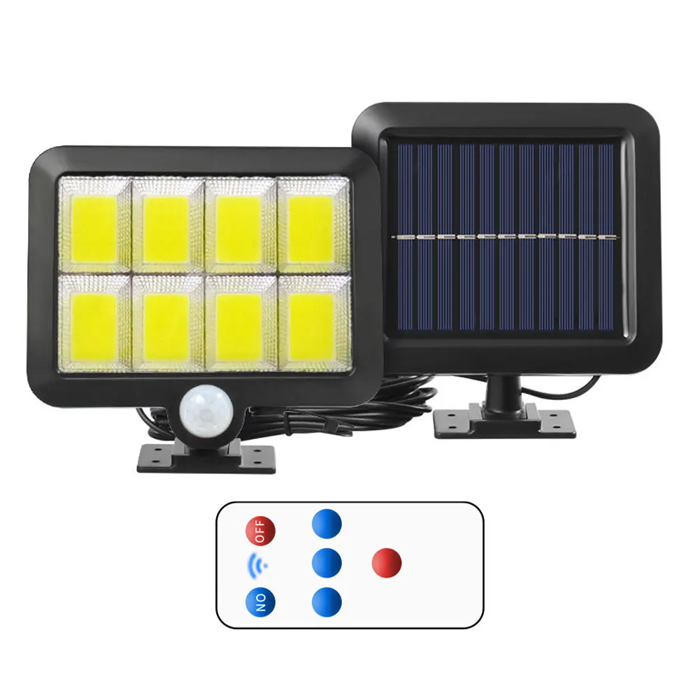 

Solar LED Light Outdoor with Remote Control Garden Motion Sensor Led Solar Lamp Outdoor Waterproof Garage Decor Lights 3 Modes