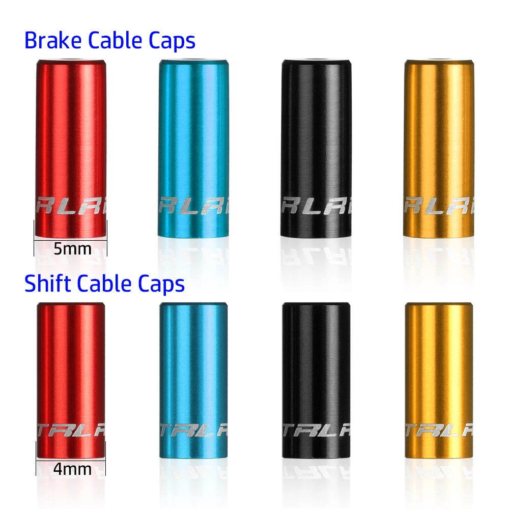 

5 Pcs 4mm/5mm Aluminium Shift/Brake Cables Cap Wire Tube Cable Protector Derailleur Cover End Tip Caps Outdoor Cycling Accessory