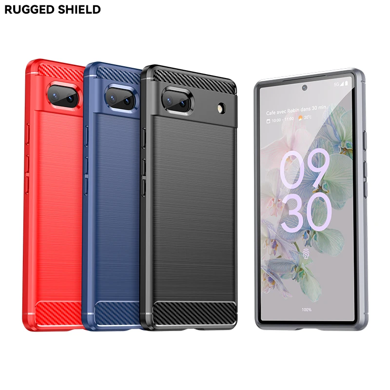 

Чехол для Google Pixel 6A, чехол для Google Pixel 6A, бампер, силиконовый чехол из углеродного волокна для Google Pixel 6A Pixel6 6 Pro, чехол