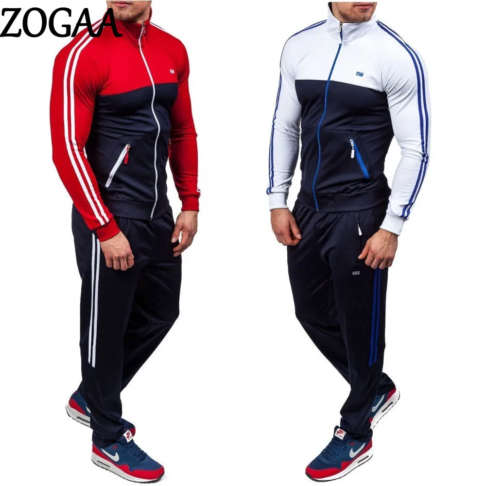 

Spring Autumn Men Tracksuit Casual Two Piece Matching Set Men Fashion Hoodies Jacket with Sports Pants Men Sweat Suit Set 2021