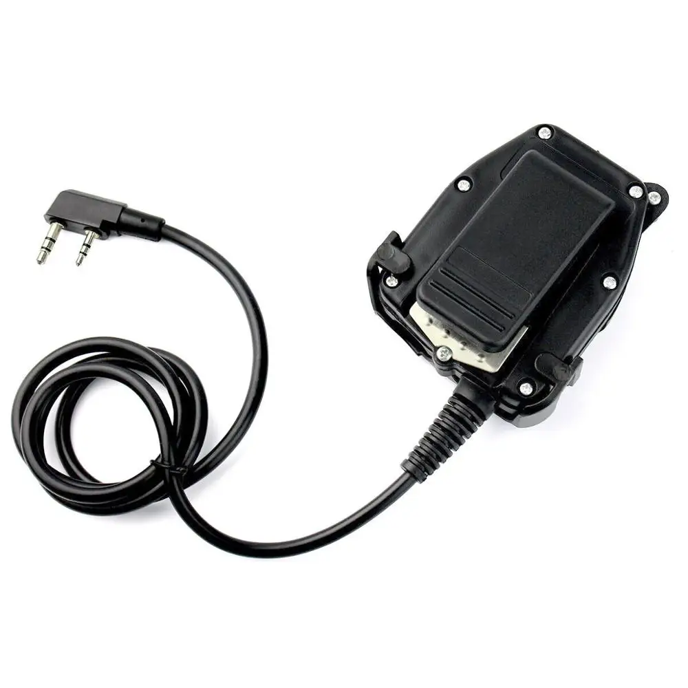 

5-RETEVIS ETK005 Adjustable Tactical Throat Mic With PTT Headphones For Walkie-talkie Airsoft Game Earphones