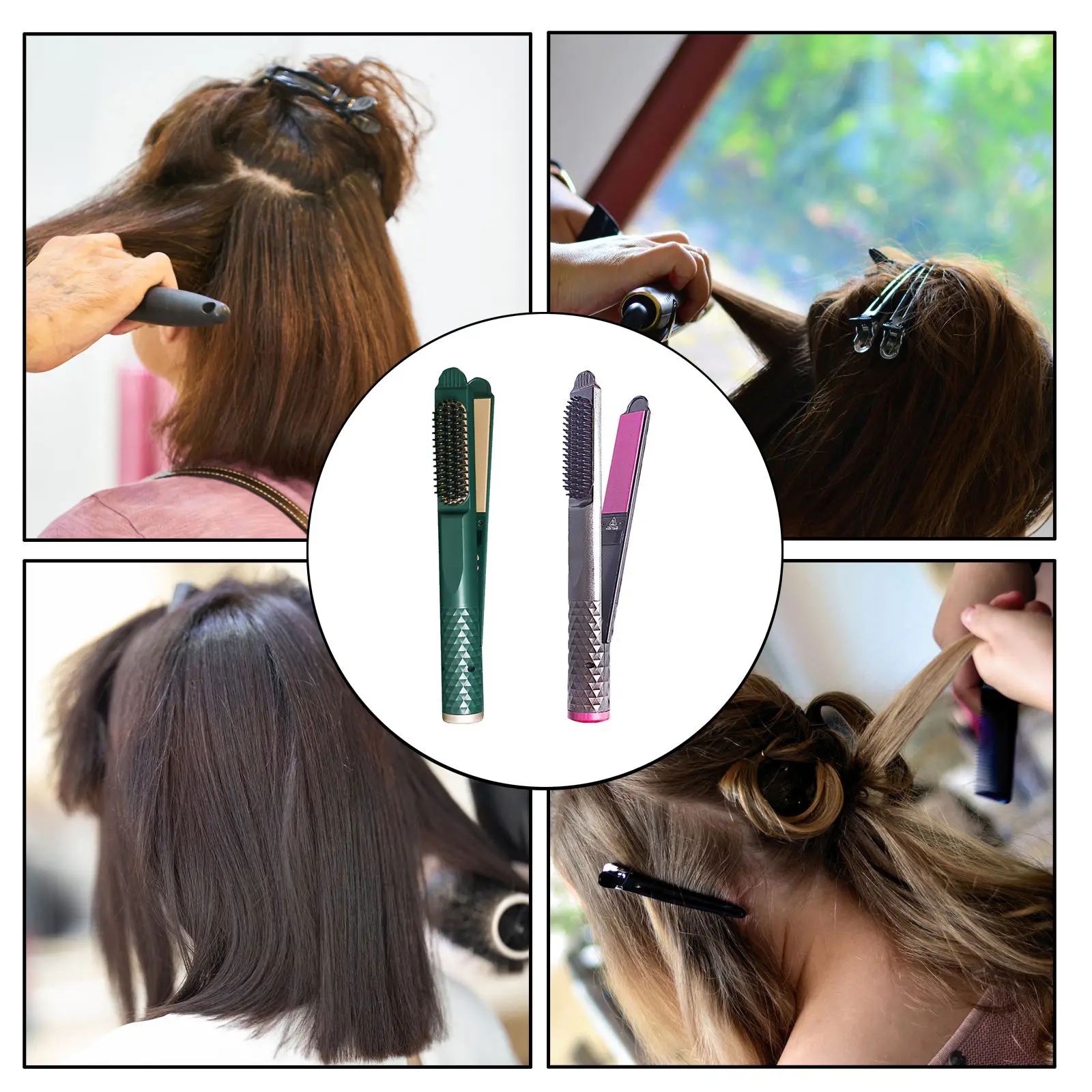 

Straight Hair Artifact 60W Dry Wet Pro 3 in 1 Dual-Purpose Straightening convenient Heating for Barbershop Home Use Adult