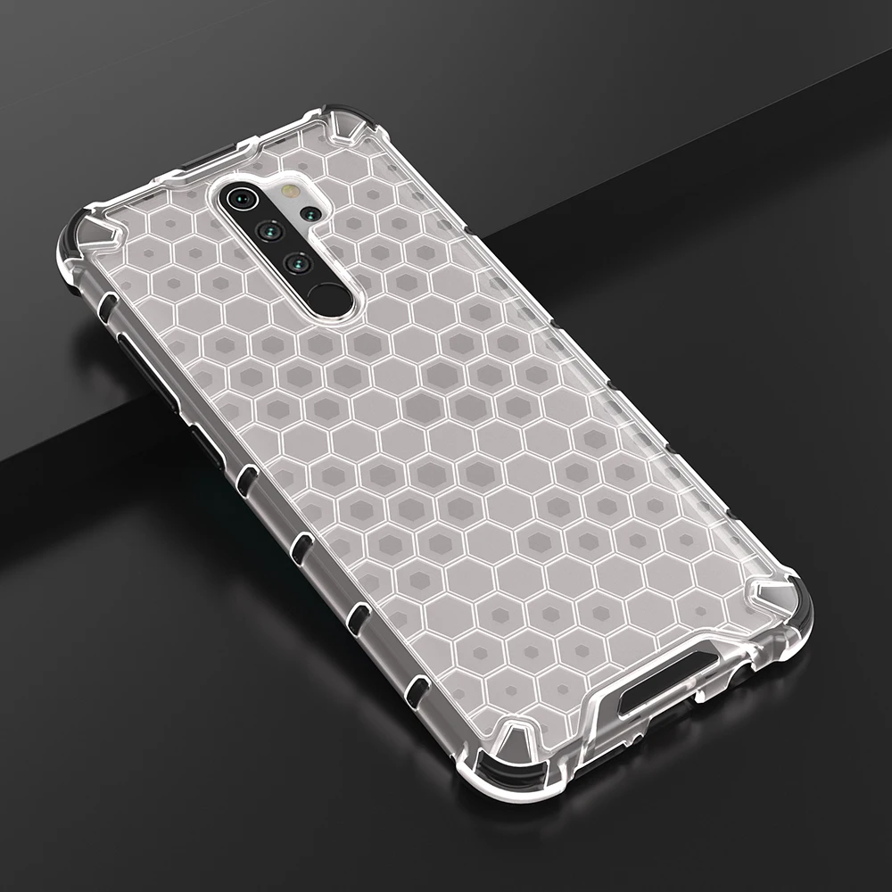 Сотовая защита для Xiaomi Redmi Note 8 Pro Чехол прозрачная гибридная силиконовая броня для Redmi Note 8 7 6 5 7A Pro задняя крышка