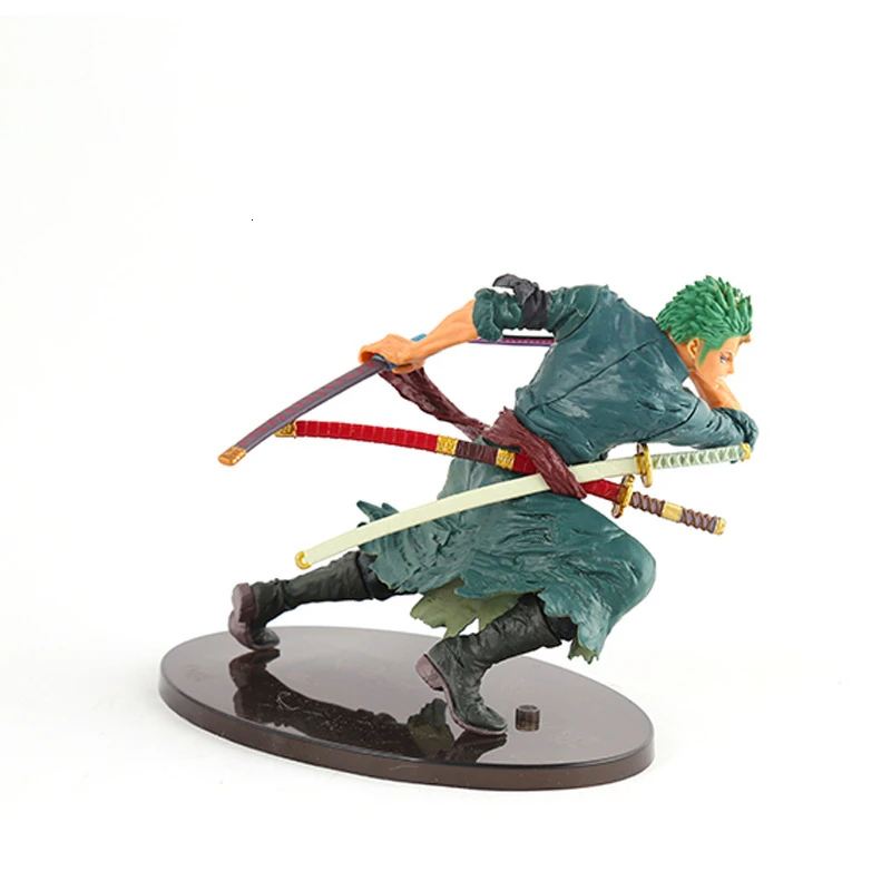 One Piece GK Roronoa Zoro Battle Ver ПВХ 18 см аниме модель коллекционная игрушка изысканное
