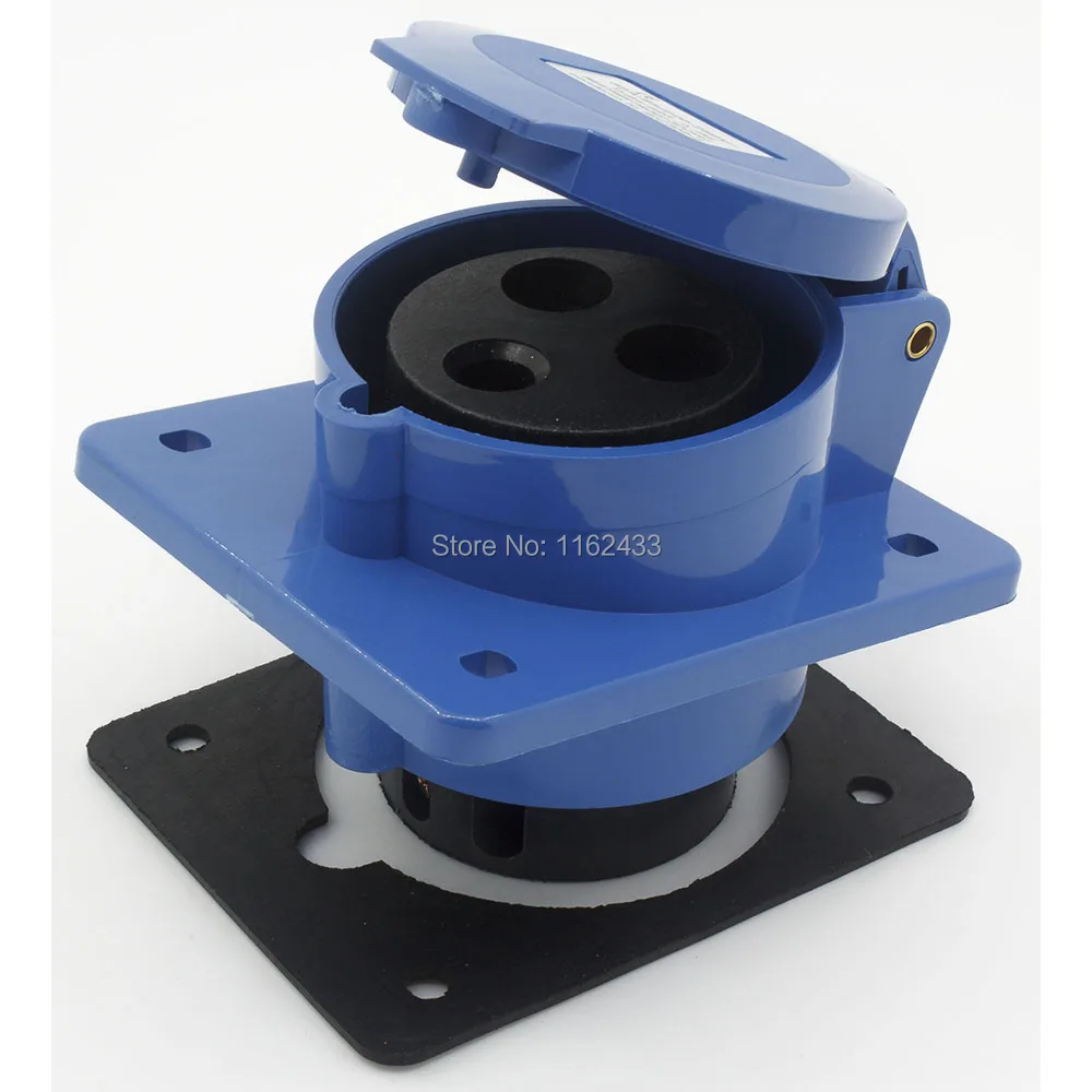 32A 2P E 3 pin 220 240V IP44 423 однофазный splashproof промышленная Монтажная розетка|socket automotive|socket