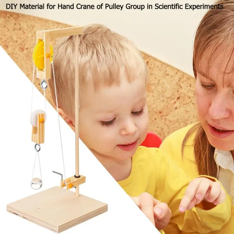 Детские деревянные Обучающие игрушки кран Сборная модель Сделай Сам научная для