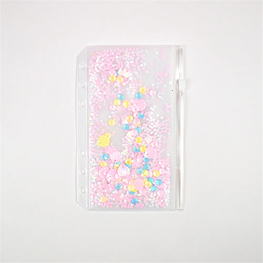 A6-pink Милый переплетный чехол Kawaii, украшение для школьниц, 6 отверстий, внутренний карман для переплета, планировщик, дневник, записная книжка A5A6 - Цвет: A6-pink