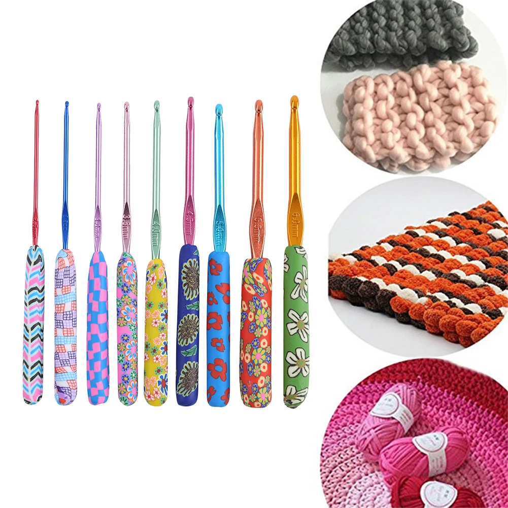 Набор ручных крючков для вязания набор из 9/8 шт. керамические ручки Алюминиевые