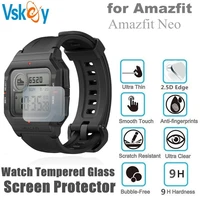 10pcs tempered glass screen protector for amazfit neo round sport smart watch toughened protective film