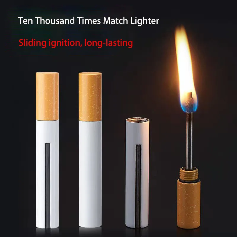 

Ten thousand match lighters, matches that will last a lifetime, stainless steel windproof matches are light and easy to carry