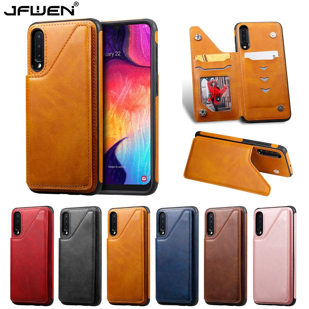 

Multi Card Holder Wallet Leather Case For Samsung Galaxy S20 FE Note 9 8 10 20 Ultra S10 S9 S8 Plus A50 A50S Phone Case Cover