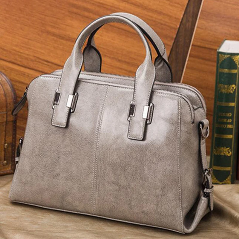 Женские сумки из натуральной кожи модные женские роскошные с двойной молнией на