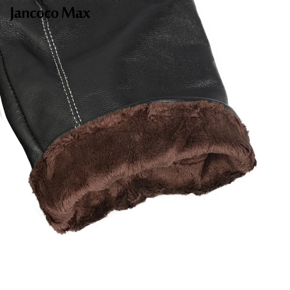 Jancoco Max черные перчатки из натуральной овчины для мужчин новые модные брендовые