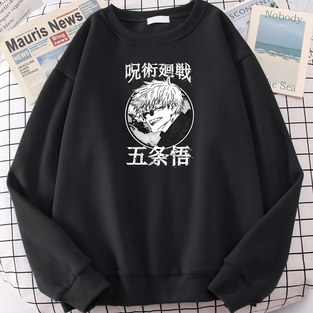 

Female Hoody Anime Jujutsu Kaisen Gojo Satoru Squad Print Sweatshirts Woman Fashion Street Fleece Womens Hoodies 1Pc Custom Made
