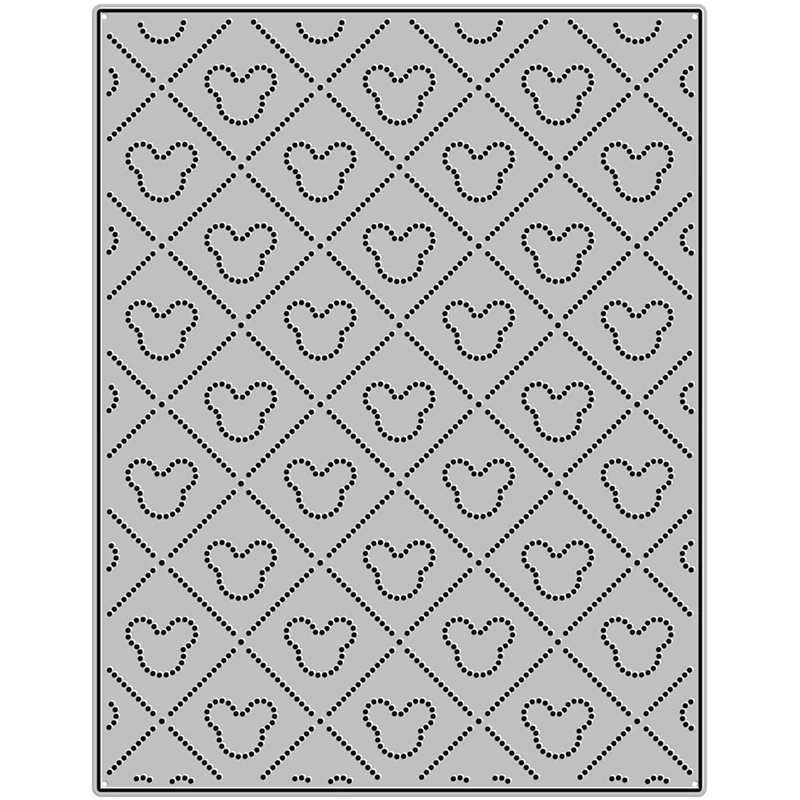 New Dotted Line Mouse Head Panel 2021 Metal Cutting Dies for DIY Scrapbooking and Card Making Decor Embossing Craft No Stamp Set | Дом и сад
