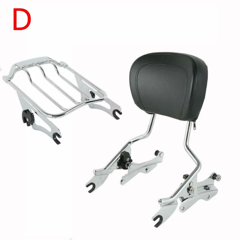 Мотоцикл пассажирская спинка Чемодан стойка для док станции Harley Touring Street Glide Road King