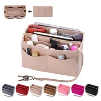 purse organizer insert felt bag organizer with zipper handbag tote shaper fit lv speedy neverfull tote