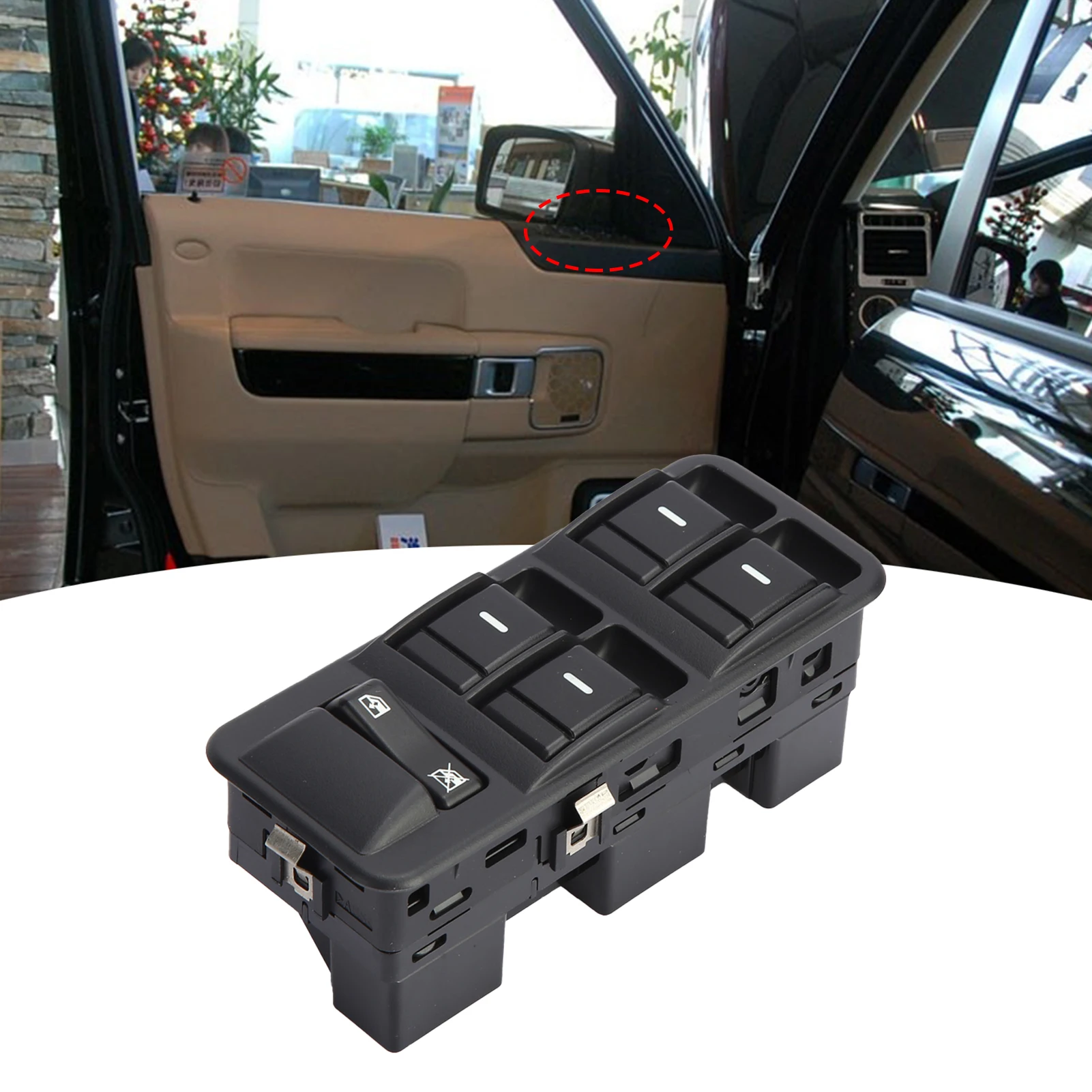 

Window Lifter Switch Driver Door Electric Glass Lift Controller YUD501570PVJ for Land Rover Range Rover Sport 2007 2008 2009