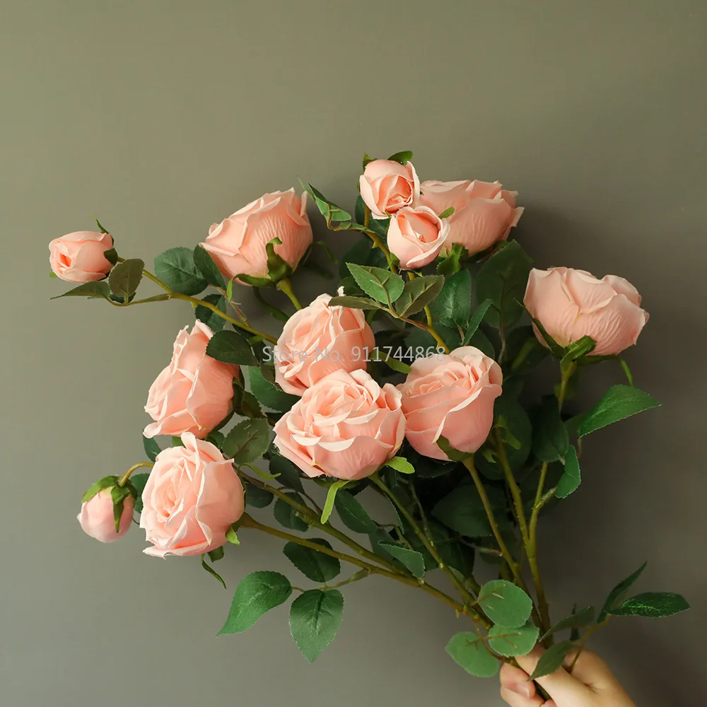 

Высококачественные Искусственные Шелковые Розы, искусственные цветы, свадебное украшение, свадебный Декор для дома и вечерние НКИ, 71 см