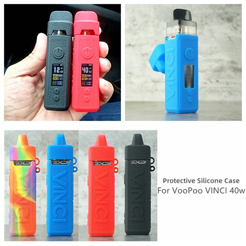 

Protective Silicone Case for Voopoo Vinci 40W Mod Pod vape cover rubber Skin Warp Sticker Sleeve shell vape accessories