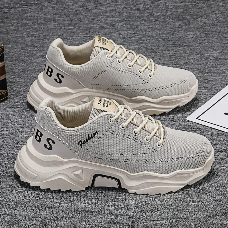 

2020 Men Shoes Casual Men Lace-up Mesh Shoes for Men Breathable Comfortable Fashion Flat Men Sneakers Tide Non-slip Shoes Men