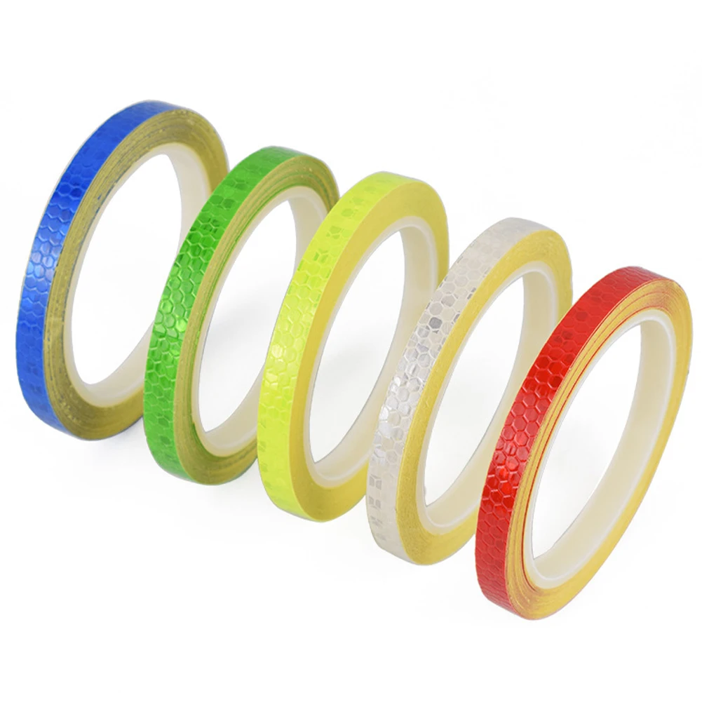 

Bicycle Reflectors Bike Reflective Strip Cycling Fluorescent Adhesive Tape Safety Decor Blue Sticker Bicicleta For Safety