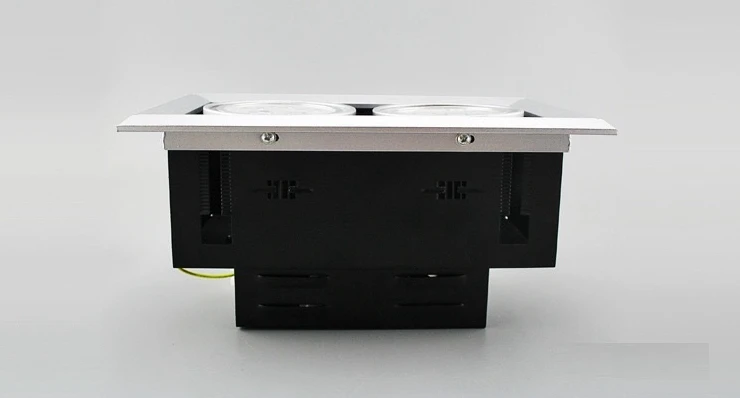 Квадратный Светодиодный точечный светильник 3 Вт 5 7 9 12 встраиваемый потолочный