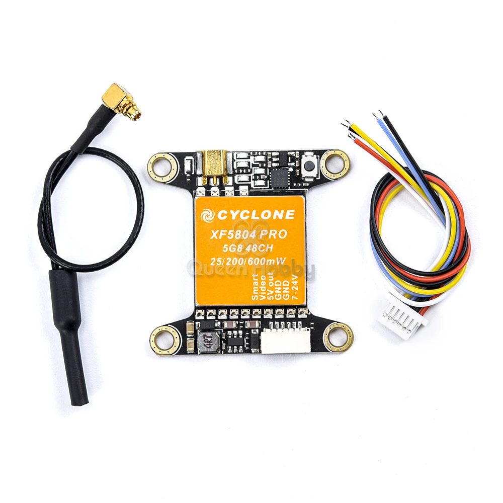 Новый видеопередатчик XF5804 PRO FPV 5 8G 48CH 25/200 / 600mW переключаемый OSD Регулируемый MMCX