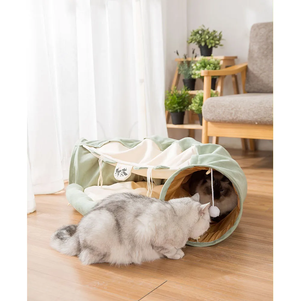 Игрушки для кошек, складные туннели для кошек, канальные Роллинг-дракон, кошачьи кровати, гнездо для осени и зимы, кошачий домик, товары для домашних животных кошек, коврик для тележки