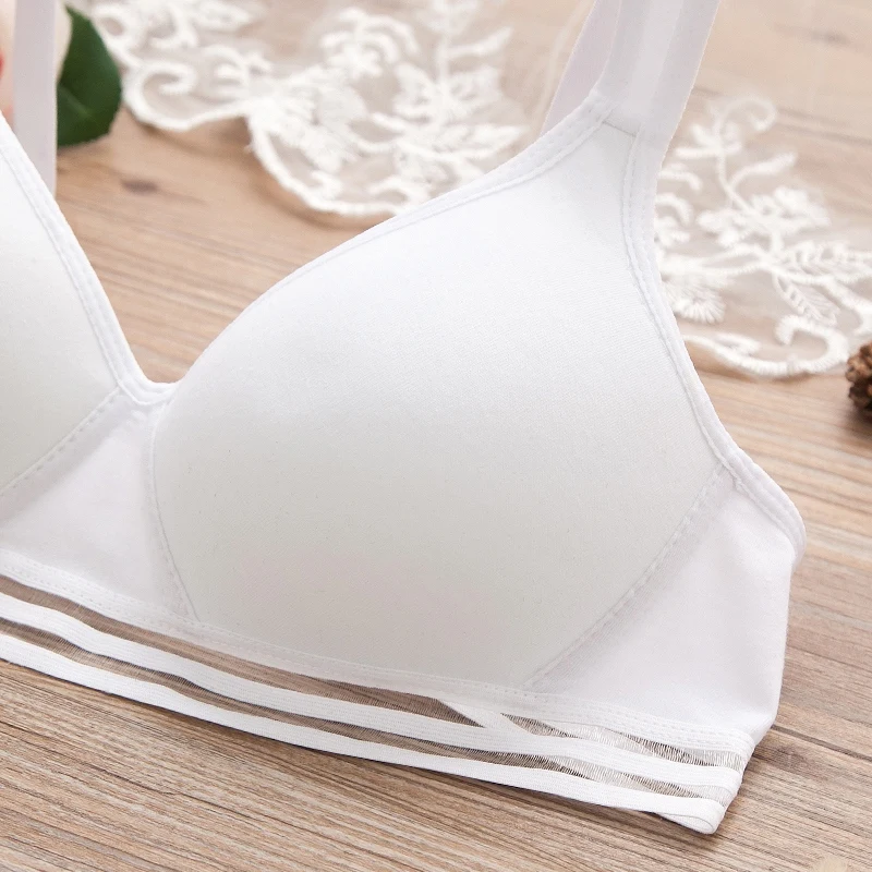 Liva Girl Women Bra Underwire Bras Comfortable Thin Underwear Push up Adjustable Lingerie For Teenagers Children Girls Bralette
