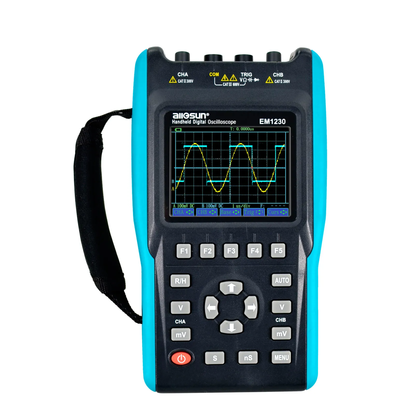 

All-sun EM1230 Handheld Digital Storage Oscilloscope 25MHz 100M Sa/s Scope Meter with LED backlight stock in US