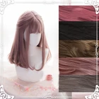 Парик для косплея Лолиты, Жаростойкие синтетические волосы, длинные натуральные прямые волосы, шапочка для волос, 5 цветов, оригинал