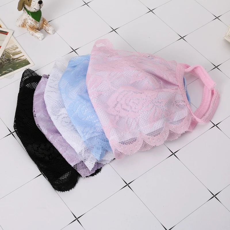 Хлопковые Кружевные маски для лица рот нос безопасный респиратор Велоспорт Анти-пыль Мода X5XC