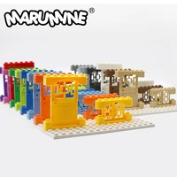 marumine 1x4x6 door and window frame 4x3 small building blocks city part classic bricks construction educational toys