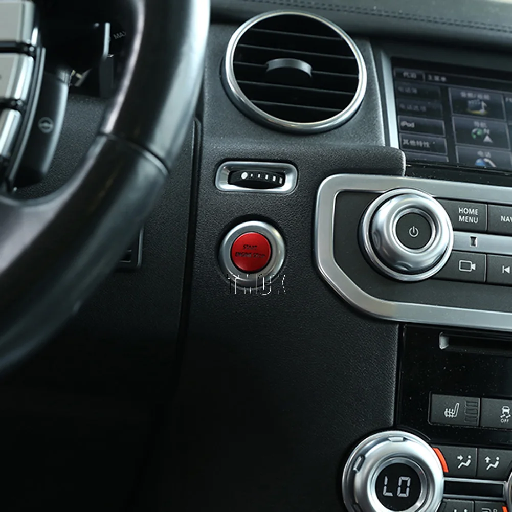 

Car engine start stop button decoration cover accessories for Land Rover Range Rover Sport L320 2010-13 Discovery 4 L319 2010-16