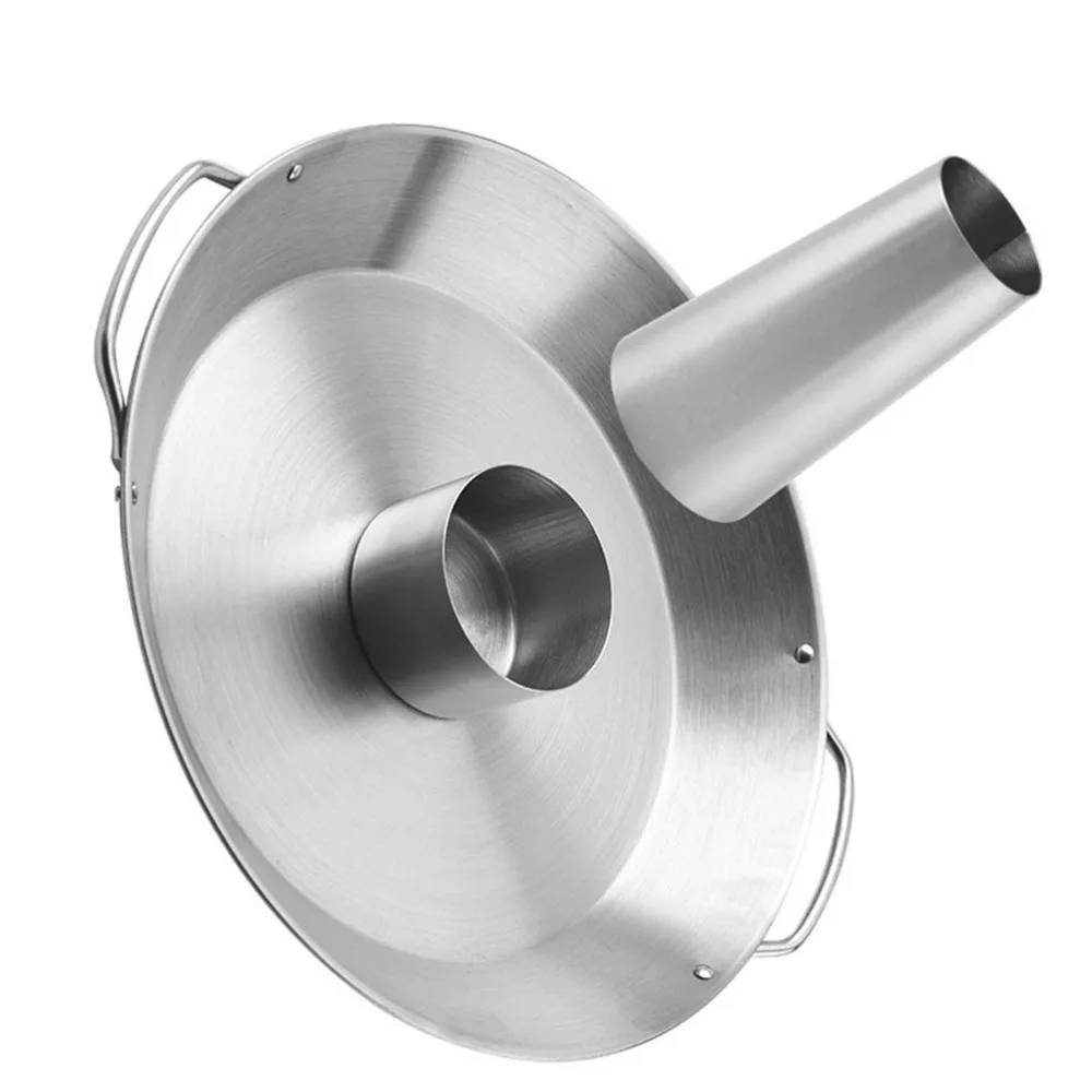 

Practical Grilled Chicken Holder Barbecue Rack Chicken Roaster Pan (Silver)