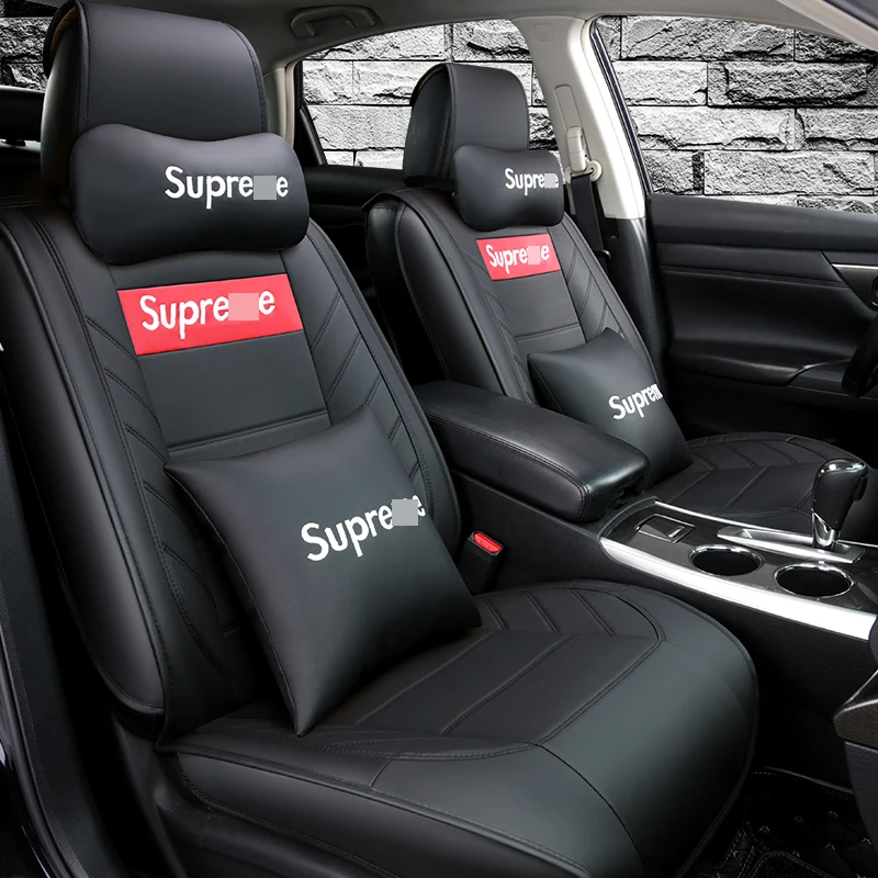 Чехлы для автокресел из эко кожи с полным покрытием чехлы автомобильных сидений