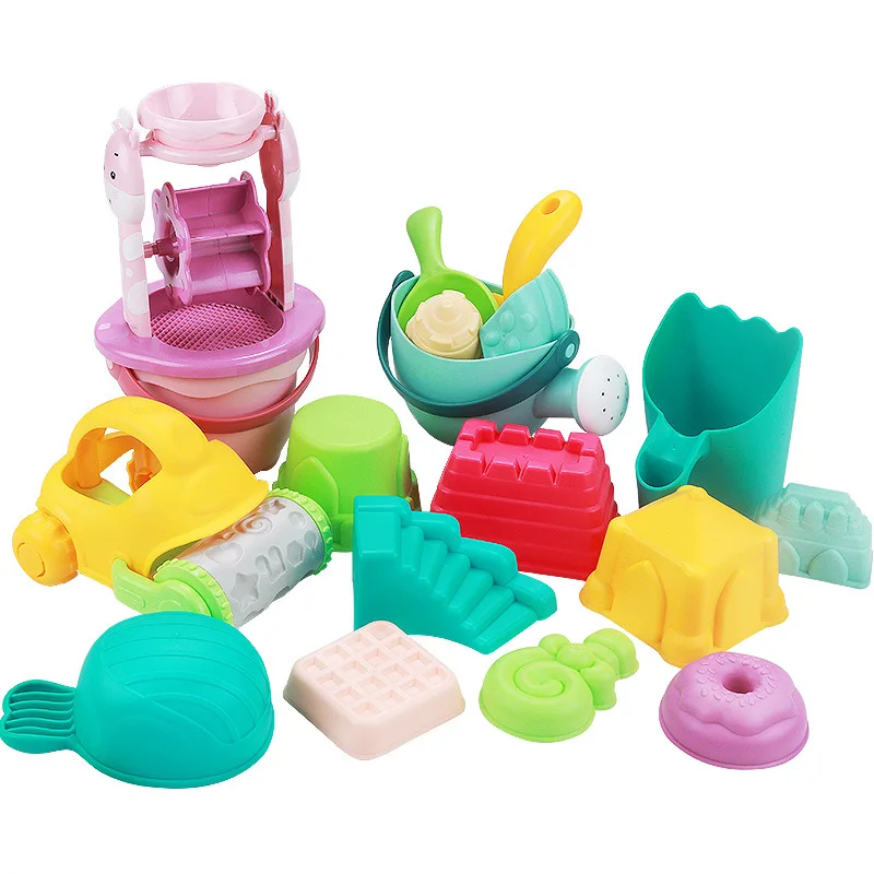 Летние Силиконовые Мягкие Детские пляжные игрушки детский инструмент для ведра