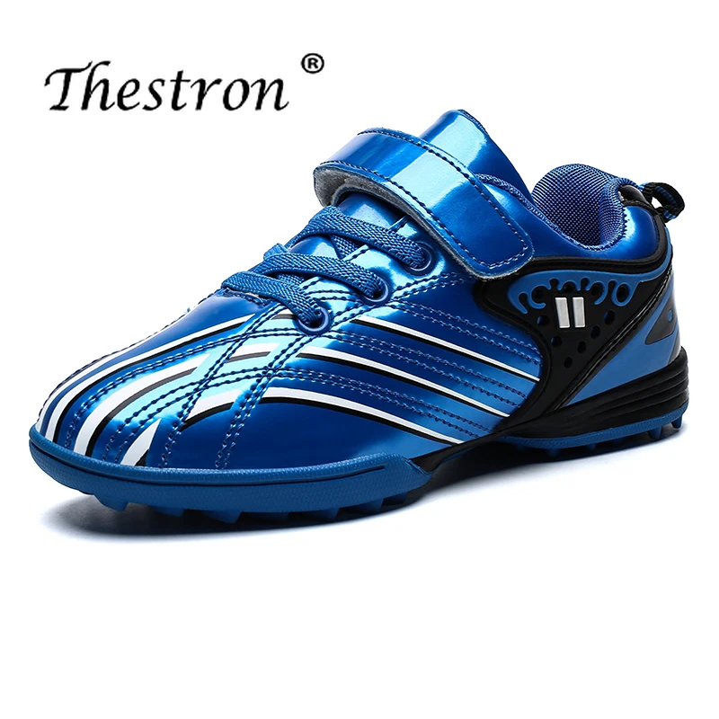 

New Children's Football Sneakers Lawn Trainer Hard Indoor Football Non-slip Shoes Universal Ankle Children's Soccer Shoes