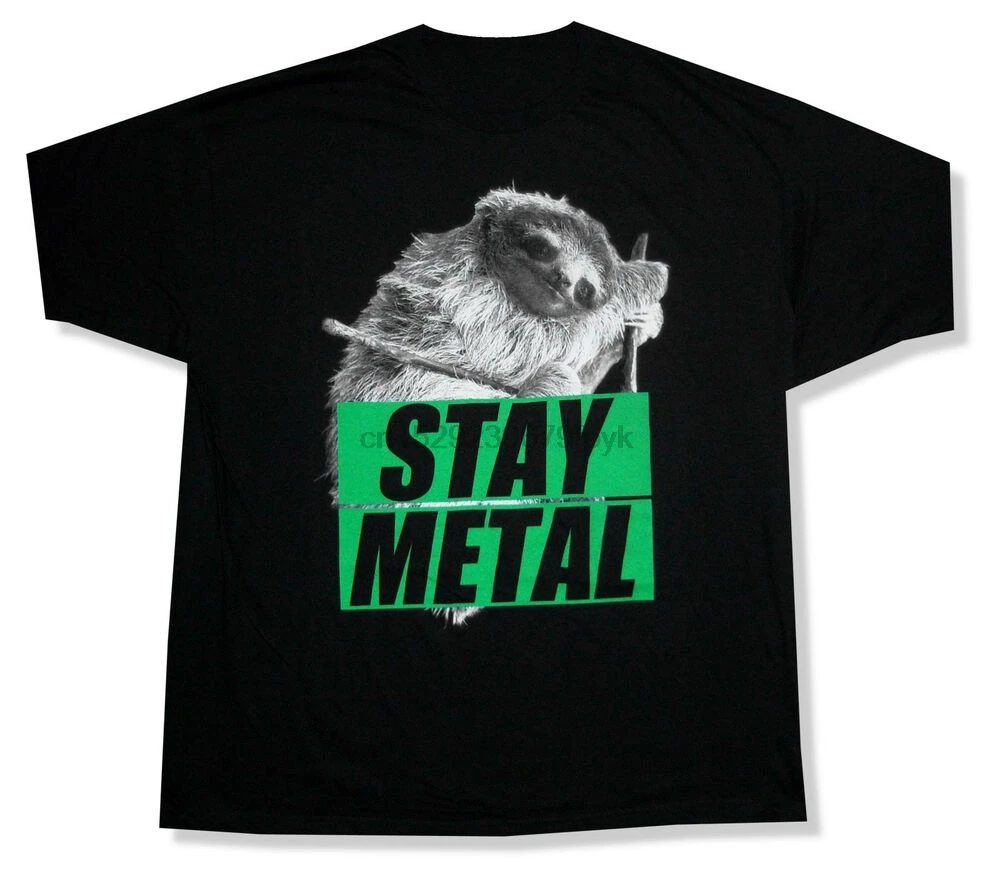 Miss May I Sloth Stay Металлическая черная футболка новая официальная NWT Band(1) |